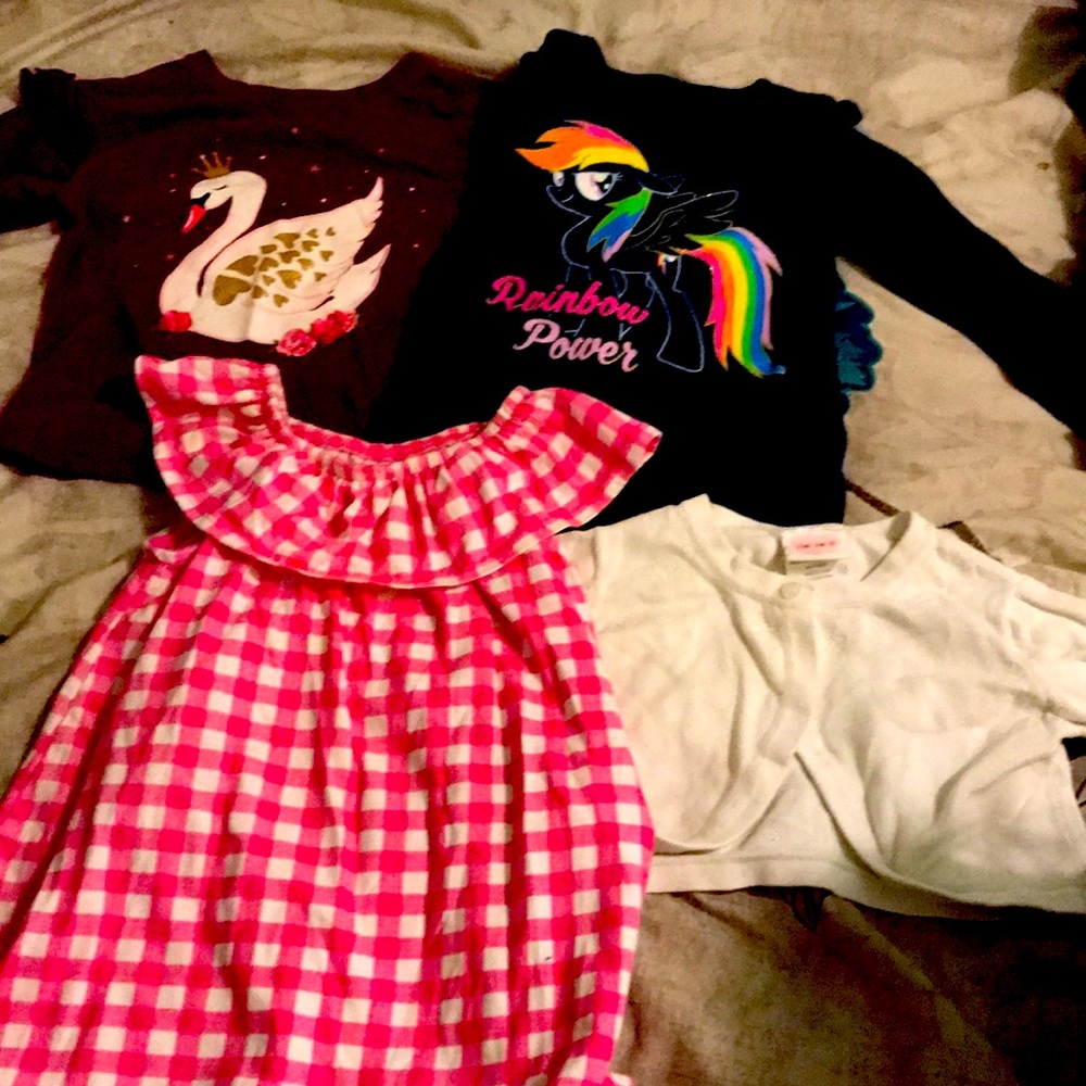 4- 3T shits 3 long sleeved 1 short sleeved